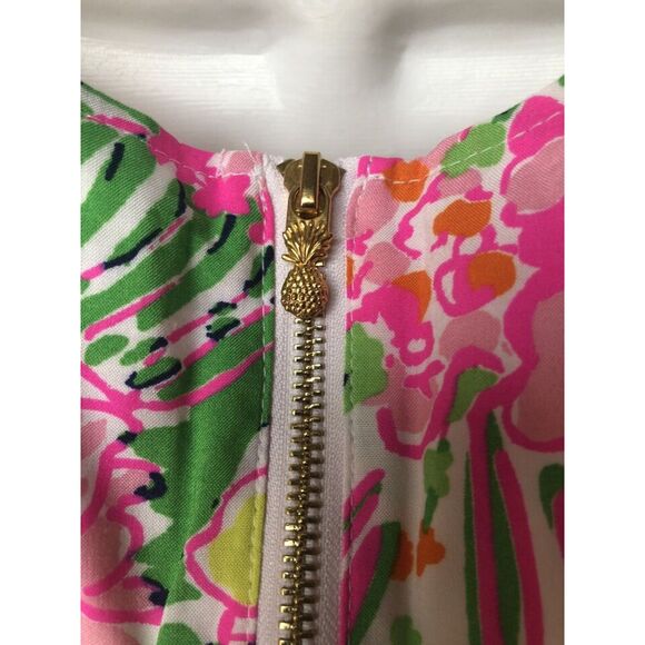 Lilly Pulitzer For Target Bright Floral Nosey Posey Swing/Baby Doll Top M - Picture 7 of 9